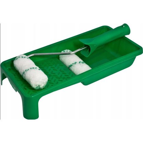 Malerset, Polyesterwanne, 2-teilig, Farbrolle 10 cm, stalco S-38911 (1/4)