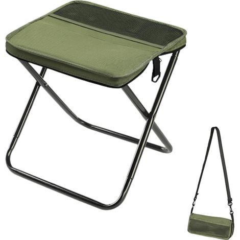Tabouret pliant portable - Multifonctionnel - Assise confortable - Gain de place - Pratique et fonctionnel (1/5)