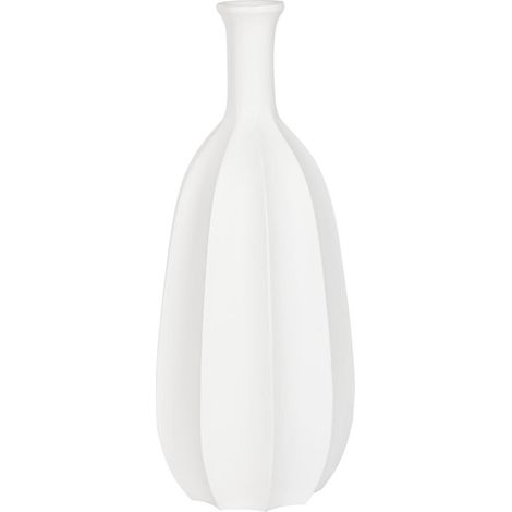 Vase design blanc épuré en fibre de verre - Blanc épuré (1/3)
