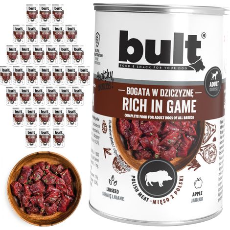 Cibo umido per cani BULT al gusto di cervo, lattina da 36 x 400 g (1/2)