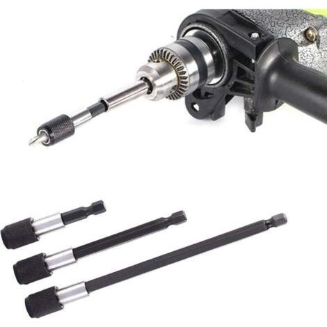 3pcs Magnetic Extension Rod, Electric Drill Screwdriver Bit, 1/4 Hex Drill Bit Quick Release Bar Socket Screwdriver Bit Holder, 60/100/150mm (1/4)