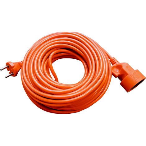 Rallonge électrique monoprise ECO 2P, 10 A, 2500 W, 2 x 1,5 mm², 40 m, gaine plastrol