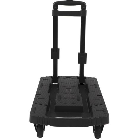 Chariot de manutention pliable robuste de 200 kg (440 lbs) avec 4 roues pivotantes à 360° pour les déplacements en aéroport (1/5)