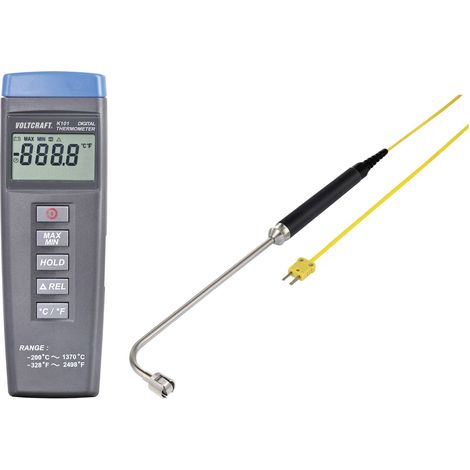 VOLTCRAFT K101 + TP 206 APPAREIL DE MESURE DE TEMPÉRATURE SONDE K VC-10503990 (1/5)