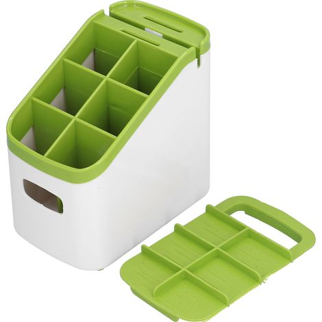 Rangement cuisine avec porte-couteaux, boîte de rangement pour couverts, égouttoir à baguettes, étagère de rangement multifonction (1/5)