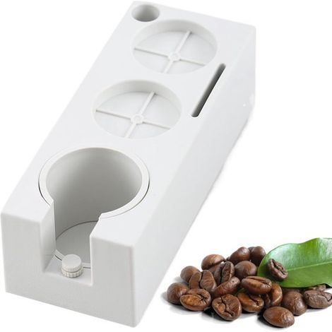 Kaffeetassenstation – Kaffeeorganizer – Espressozubereitung – Optimierter Arbeitsablauf – 8,8 x 10,7 x 8,8 cm – Weiß