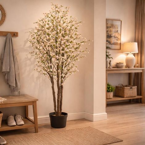 210cm Fire Retardant Cherry Blossom Tree with 1206 Flowers - Premium Quality (1/2)