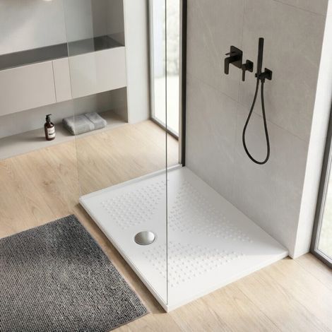 Rechteckige Keramik-Duschwanne 100X70 H3  Delfino