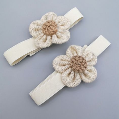 Lot de 2 nœuds de rideaux en corde souple à motifs floraux, parfaits pour décorer un atelier d'artiste ou à offrir en cadeau au bureau. (1/4)
