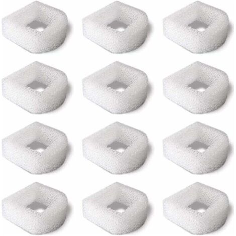 Filtro de espuma de repuesto accesorio (paquete de 12) para fuente de agua para gatos, perros y mascotas - Compatible con fuentes de cerámica y fuentes Drinkwell 360 de acero (1/5)