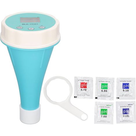 Testeur Ph Piscine Bluetooth Moniteur De Piscine Intelligent Détecteur 6 En 1 Testeur De Qualité De L'eau Pour Tester Ph Tds Ec Orp Cl Et Température (1/5)