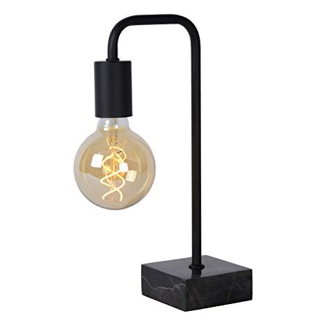 LUCIDE Lorin - Lampada da tavolo in acciaio, 40 W, colore: Nero (1/4)