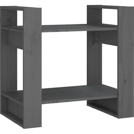 Maison Exclusive - Bücherregal/Raumteiler Grau 60x35x57 cm Massiv