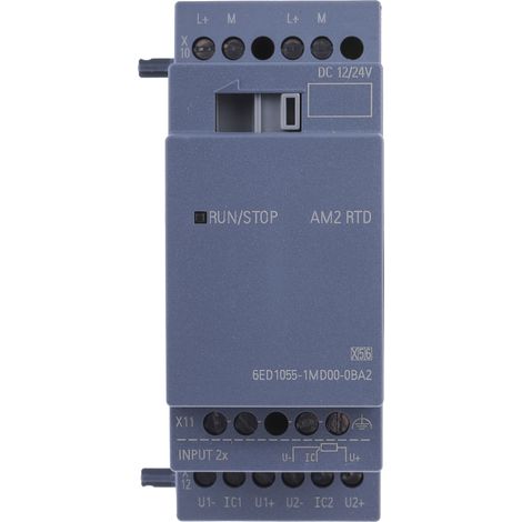 API - Module d'extension Siemens LOGO AM2 RTD 0BA2 12 V/DC, 24 V/DC