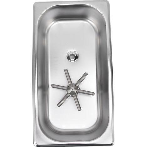 Rince-verres en acier inoxydable pour bar à café, lave-tasses à rotation automatique B-1212-01 (1/5)