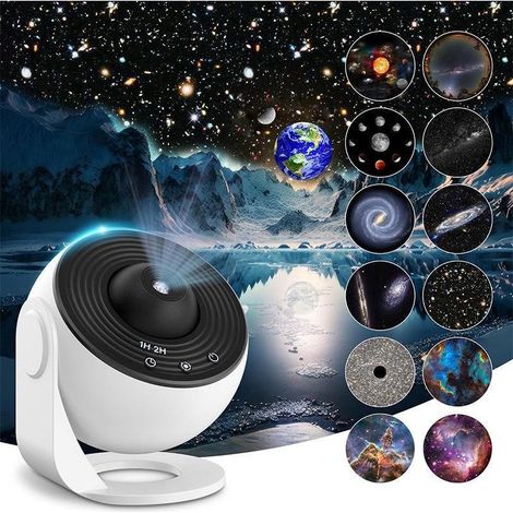 Projecteur Etoile Plafond 13 en 1 Projecteur Planetarium rotatif 360° veilleuse projecteur ciel étoile avec système solaire lune nébuleuse projecteur (1/4)