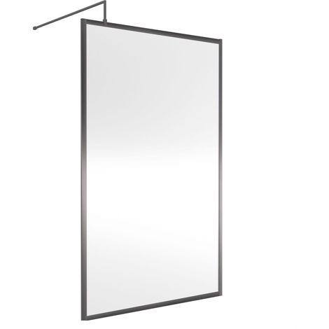 Balterley Framed Wetroom Screen, 1200mm, Brushed Pewter (1/4)