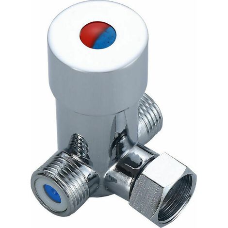 YMYNY Eau Chaude Froide en Antirouille G1/2 Robinet Mèclangeur Placage Mitigeur Thermostatique DurableècAlliage (1/4)