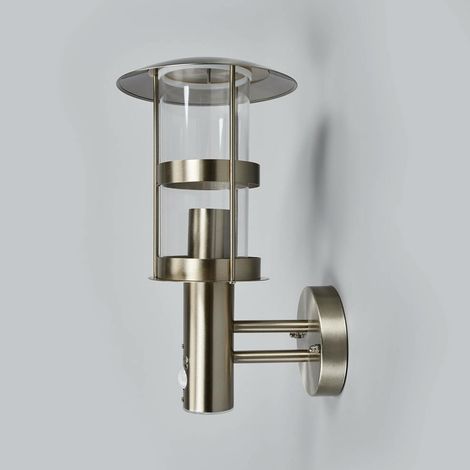 [GEBRAUCHT] B-Ware Lindby Sensor Außen Wandleuchte Noemi Wandleuchte Außenlampe Lampe E27 Edelstahl