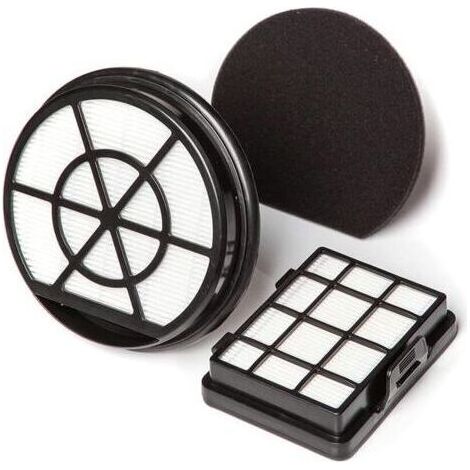 BBZ152EF Zubehörset für beutellose Staubsauger der Serie 2, bestehend aus 2 EPA-Filtern und 1 Schaumstofffilter, schwarz [Energieklasse B] (1/4)