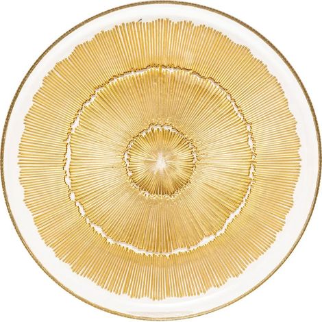 Lot de 6 Assiettes Plates "Celeste" 28cm Doré