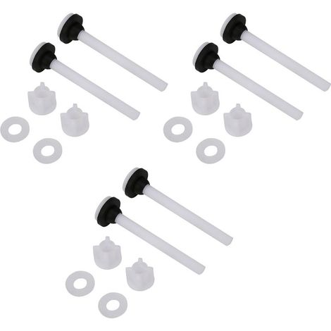 Jeu de vis pour réservoir d'eau de toilette, 3 paires, deux pièces, fixations, accessoires de montage, outils de réparation (1/5)