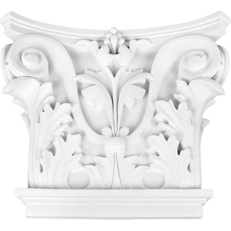 Pilaster 135x20mm Wandreliefe Stuckdekor aus PU - stoßfest Grand Decor PL253: Kapitell - 2
