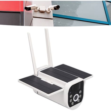 Caméra de sécurité extérieure sans fil WiFi à énergie solaire avec vision nocturne et détection de mouvement (1/5)