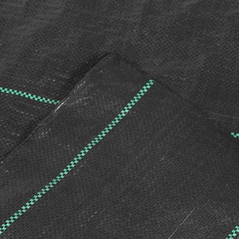 Unterbodengewebe schwarz 0,9 x 10 m Materialdichte 100 g/m² (1/4)
