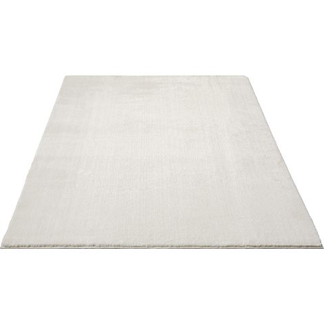 FLOORNOVO Hochflor Teppich Beige einfarbig - 200 x 140 cm - Besonders Weicher Teppich Wohnzimmer & Badezimmerteppich - Pflegeleicht - vielseitig einsetzbar im Innenbereich (1/2)