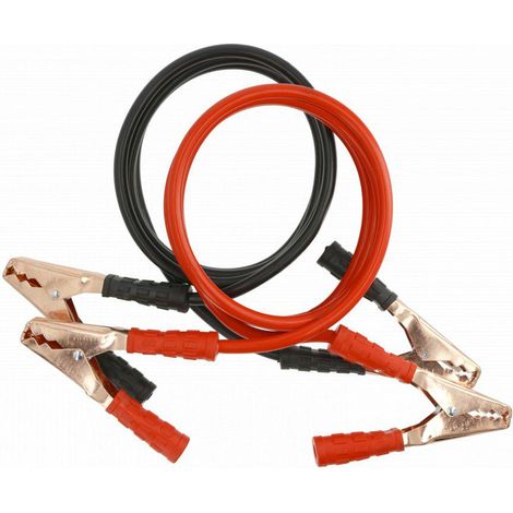 Cables de arranque Hogert 400A 3 metros, uso automotriz, alta conductividad, pinzas aisladas, ideales para baterías de coches y furgonetas
