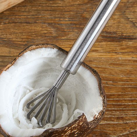 Grattoir à noix de coco en acier inoxydable, outil de cuisine ménager, accessoire pour raboter la noix de coco (1/5)