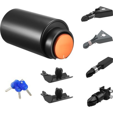Antivol de remorque compatible Bulldog 50,6 mm et 58,6 mm, robuste, avec 3 clés, résistant à la corrosion pour camping-car et bateau. (1/5)