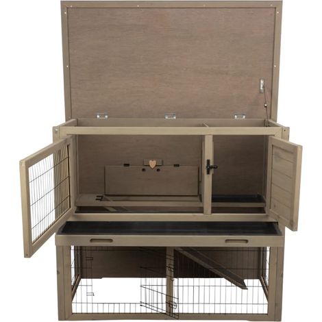 Outdoor-Kleintierstall 116x97x63 cm Graugrün TRIXIE (1/5)