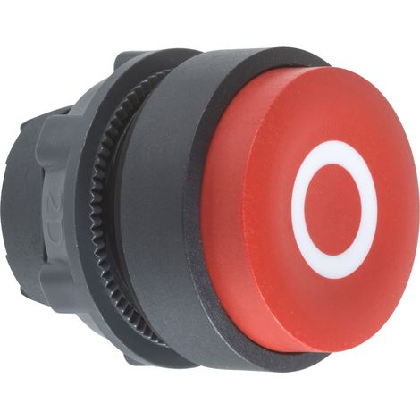 Harmony XB5 tête bouton poussoir diam.22 dépassant marqué rouge SCHNEIDER ZB5AL432 (1/2)