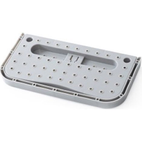 Schuhregal zur Wandmontage aus Kunststoff – Aufbewahrungsorganizer für 1 Schuh, ABS Grau, 27,9 x 14,5 cm
