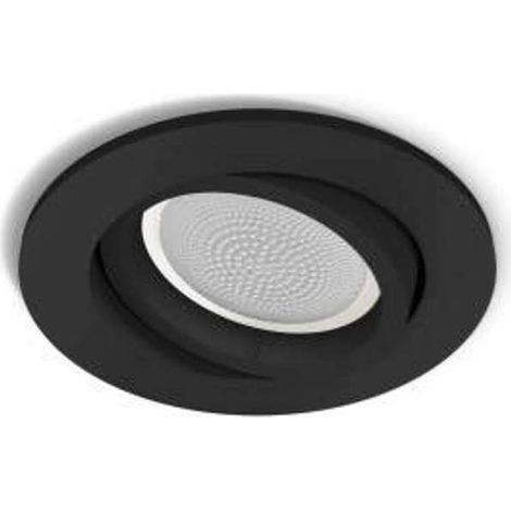 Philips Hue Centura Foco empotrable Redondo (Negro) Luz blanca y de color - White and Color Ambiance (1/5)