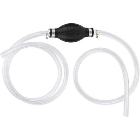 royaluxe-Kit de pompe à siphon manuel, pompe de transfert de liquide portable, pompe à siphon de carburant pour essence, diesel, huile, eau avec tuyau pour voitures, motos (1/5)