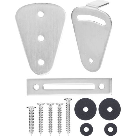 Verrou de porte robuste en acier inoxydable pour porte coulissante à rail suspendu, accessoires de quincaillerie solides (1/5)