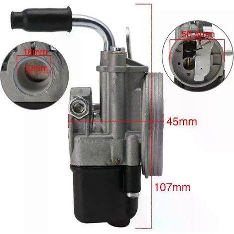 kigbf-N30RCarburetor for Piaggio Ciao PX FL Vespa Moped Pocket SHA 12/12 (1/4)