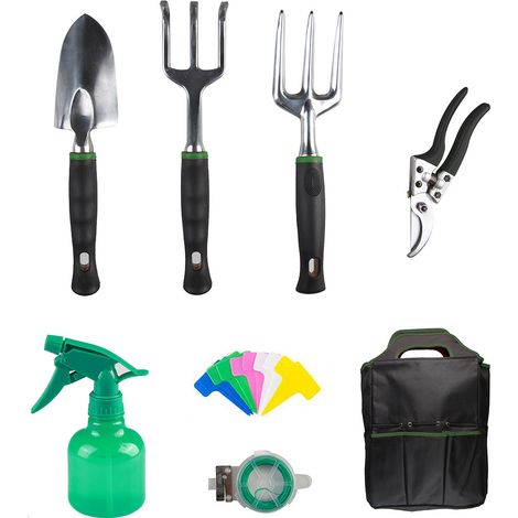 TERRE JARDIN - Kit de herramientas de jardinería - conjunto de 8 piezas