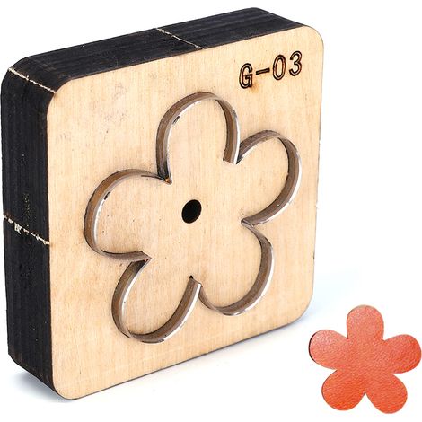 Poinçon et Matrice de Découpe pour Cuir, Outil Artisanal DIY Travail du Cuir (G-03) (1/4)