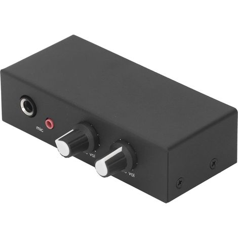 Mini PréAmplificateur Audio Stéréo - Amplificateur de Casque avec Ports 6 - (1/5)