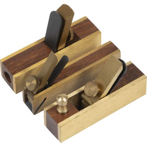 Sealey Mini Brass Plane Set 3pc MBP03 (1/5)