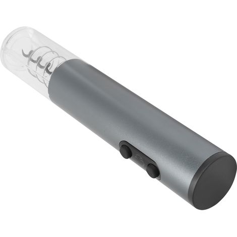 Ouvre-bouteille électrique automatique avec tire-bouchon, coupe-capsule et bouchon à vide, gris argenté (1/5)