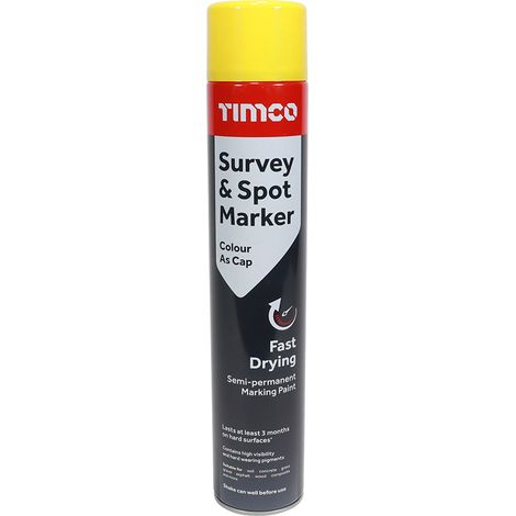 TIMCO Survey & Spot Marker Yellow - 750ml