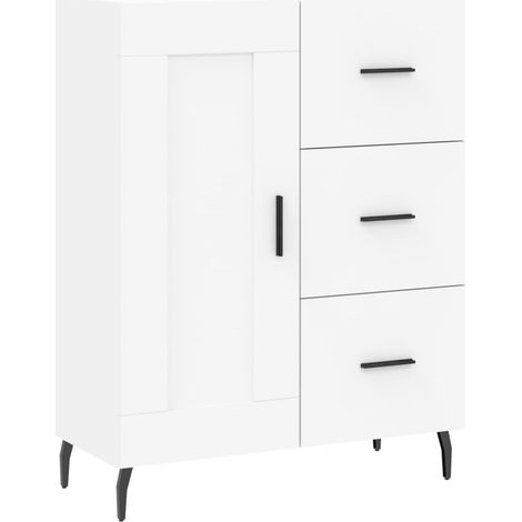 Aparador-cómoda-mueble-organizador-cocina-salón-salón-comedor 695 x 34 x 90 cm-madera de ingeniería-blanco 020030432