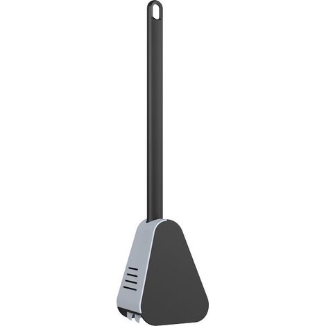 Brosse de toilette de Golf, brosse de toilette en silicone, sans impasses, brosse de nettoyage de toilettes de salle de bain à ouverture automatique(noir) (1/5)