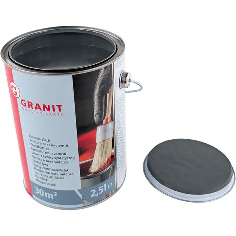Barniz de pintura gris antracita RAL 7016 Wilckens Granite, lata de 2,5 l (1/2)