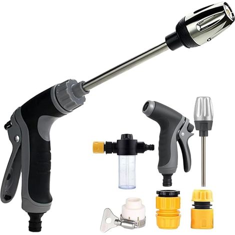 High Pressure Washer, High Pressure Spray Gun, High Pressure, Multifunction Cleaning Lance for Car, Garden, Patio, Water Cleaner with Accessories (1/5)